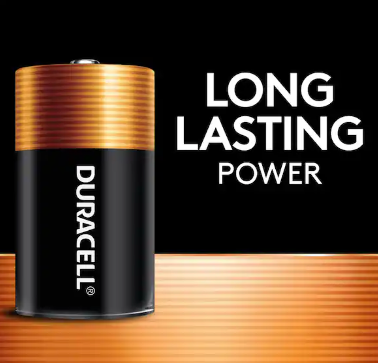 Duracell 1.5V Coppertop Alkaline D Batteries – 4pk