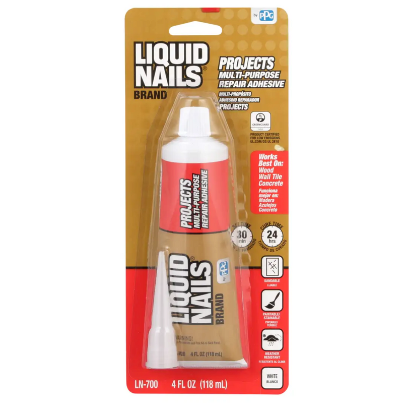 Liquid Nails Construction-Grade Adhesive – 4 oz
