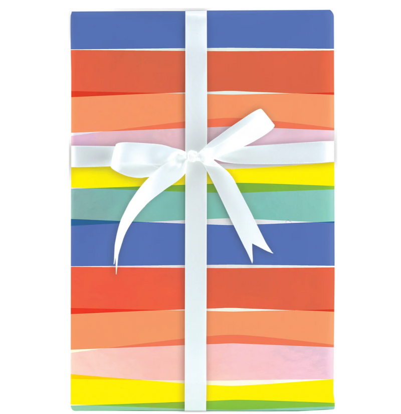 Color Play- Bold Stripe Gift Wrap - 30" x 5' Roll –  Local Delivery Only