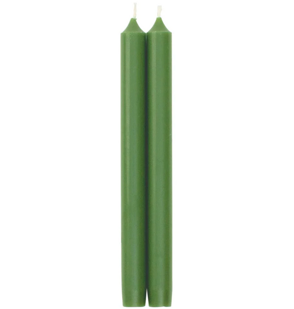 Caspari Tapered Candles in Leaf Green – 10inch – 2pk