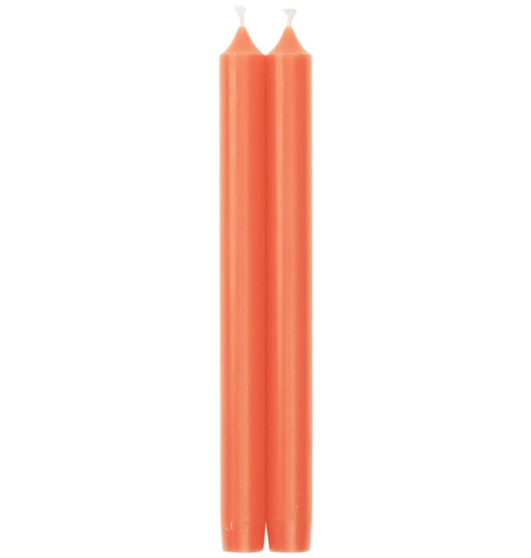 Caspari Tapered Candles in Coral – 10inch – 2pk