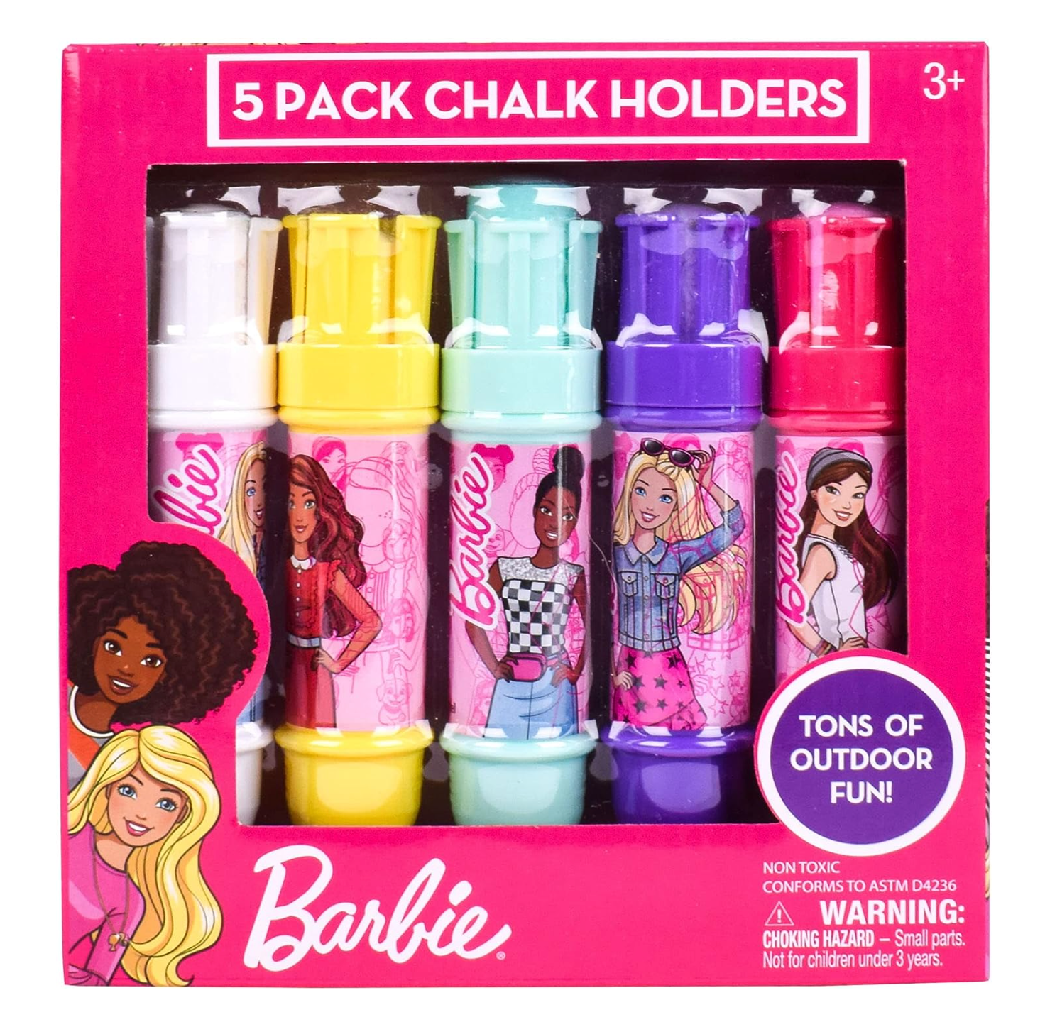 Barbie Jumbo Chalk Holders For Kids  – Pack of 5