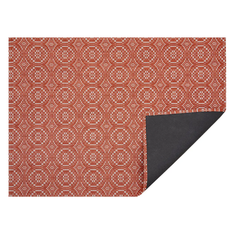 Chilewich Overshot Woven Floor Mat – Paprika – 23" x 36"