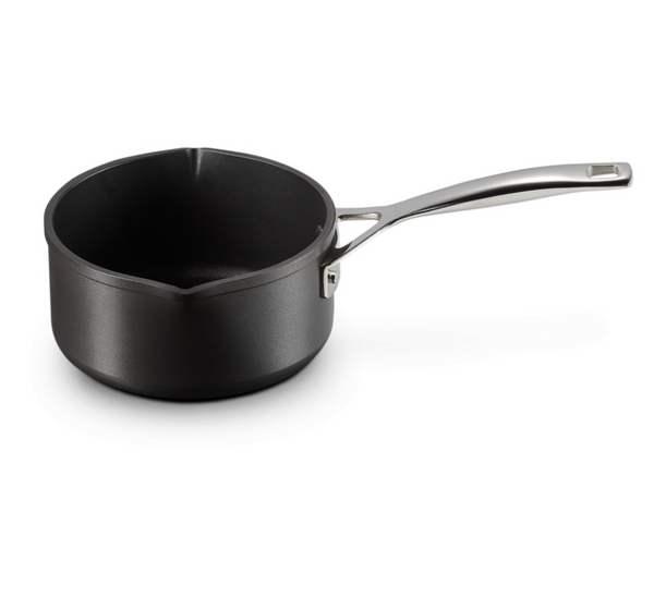 Le Creuset Toughened Non-Stick Open Saucepan – Black – 1.6qt.