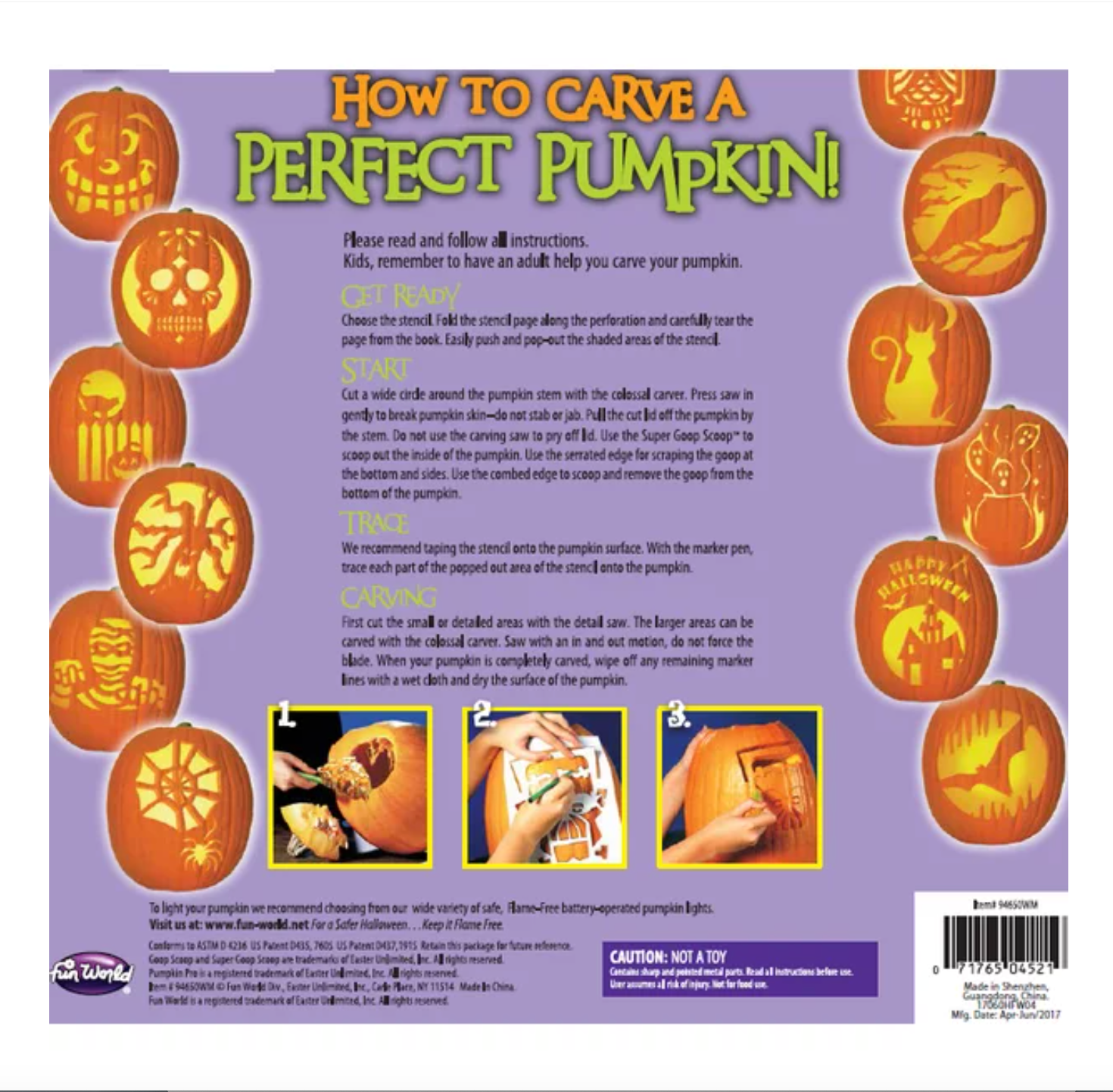 Family Pumpkin Carving Kit – 20 Piece Set