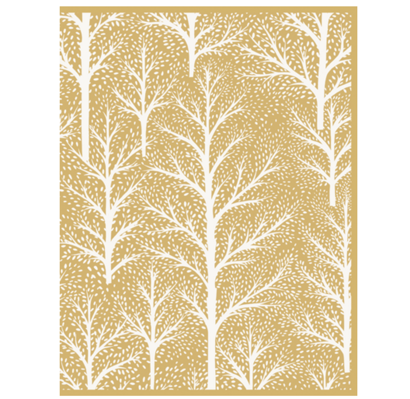 Caspari Winter Trees Boxed Christmas Cards – 16 Cards/Envelopes