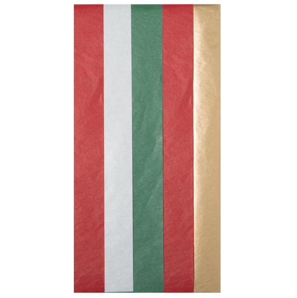 Multi Color Holiday Mix Tissue Paper – 2 Sheets Per Color – 10 Total
