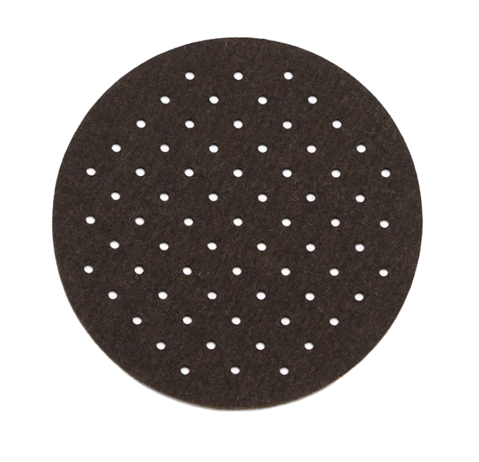 Graf Lantz Round Perforated Felt Trivet – Chocolate – 8"