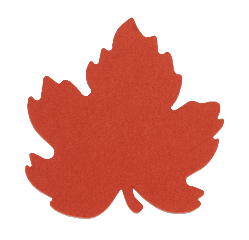 Graf Lantz Grape Leaf Trivet – Orange – 10"