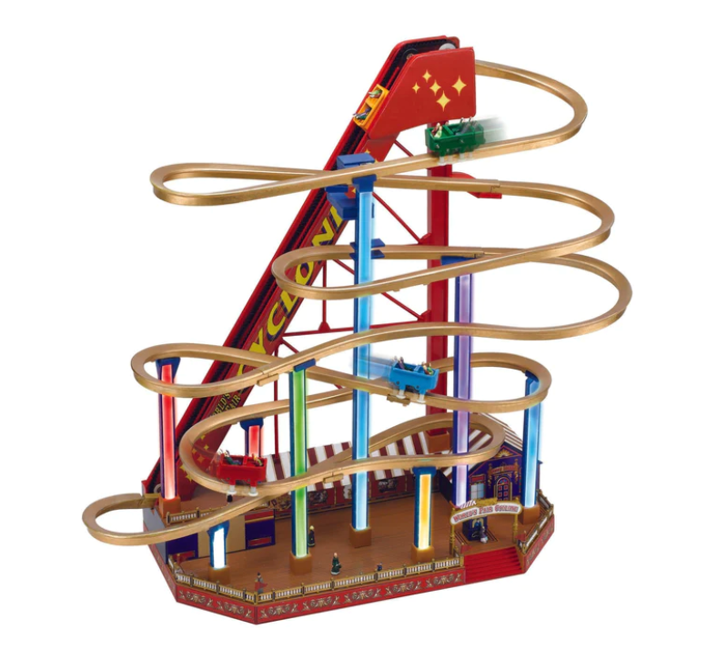 Mr. Christmas 90th Anniversary Collection - Animated & Musical Worlds Fair Rollercoaster