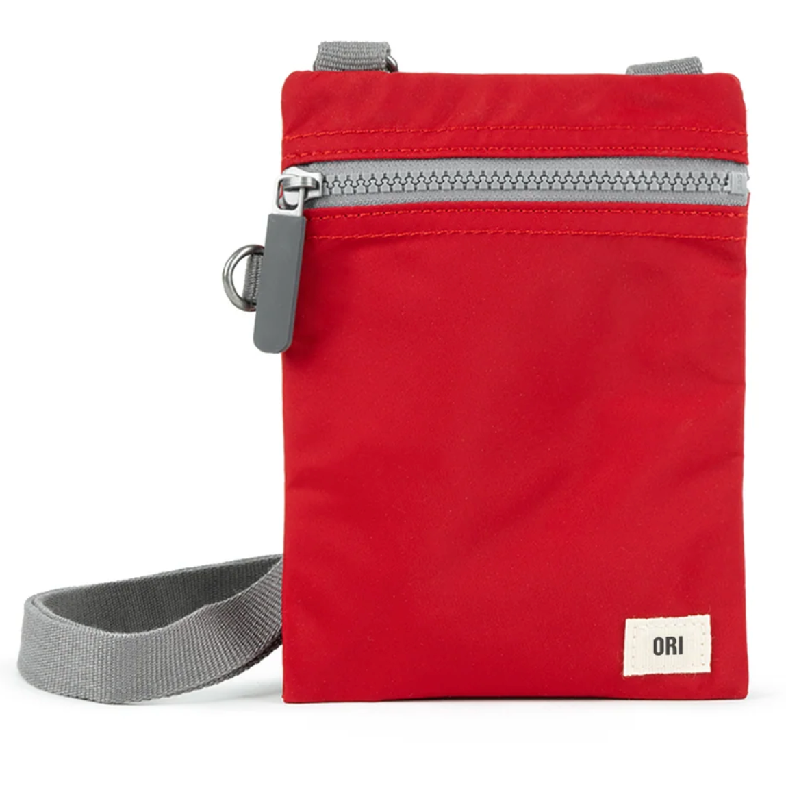 ORI Chelsea Recycled Nylon Crossbody Extra Pocket Bag – Cranberry
