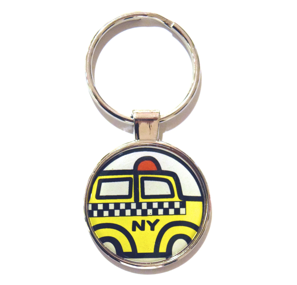 New York Taxi Cab Keychain