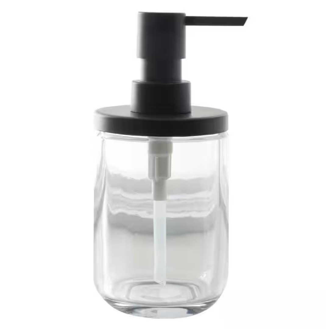Jasper Lotion / Soap Dispenser - Glass | Black