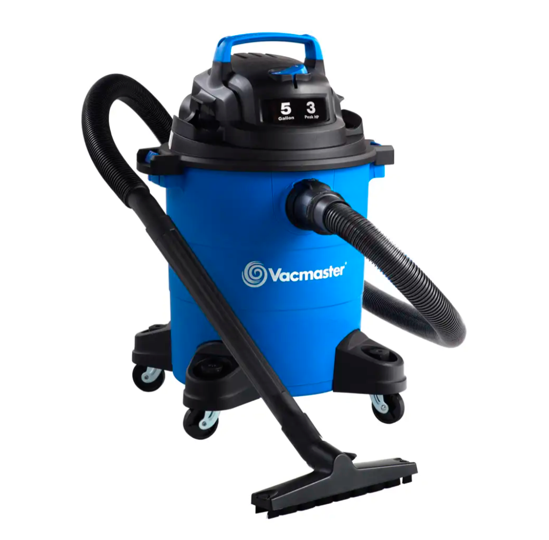 Wet/Dry Vacuum Cleaner – 5-Gallons – 3 Peak HP