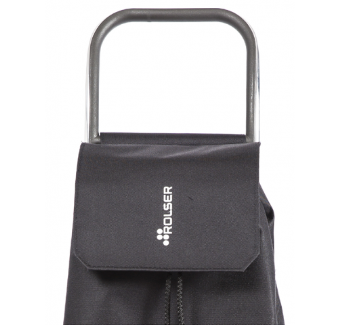 Rolser Aluminum Shopping Trolley Bag – Holds 88lb. – Black Tweed