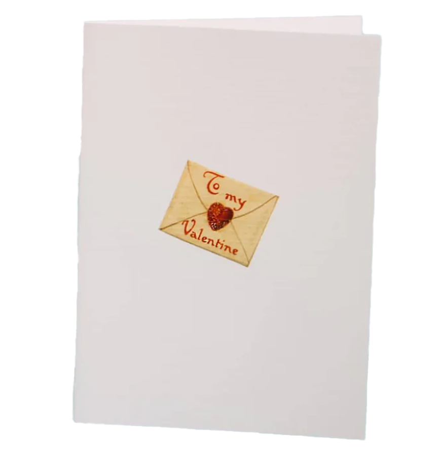 To My Valentine Glitter Greeting Card – 3.5" x 5"