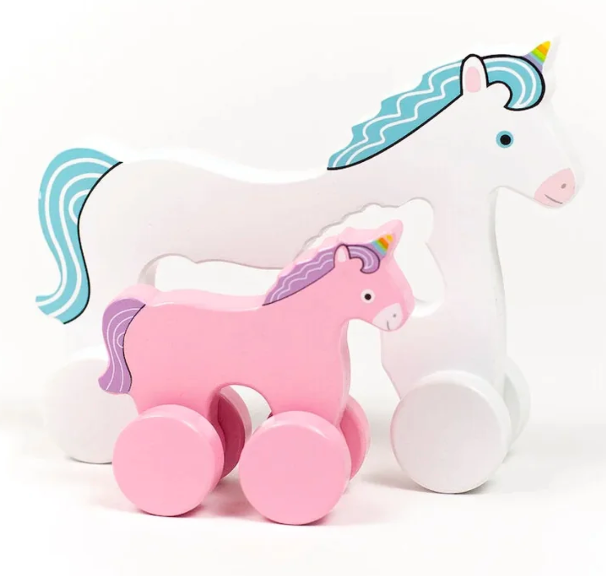 Big & Little Unicorn - Push Toy