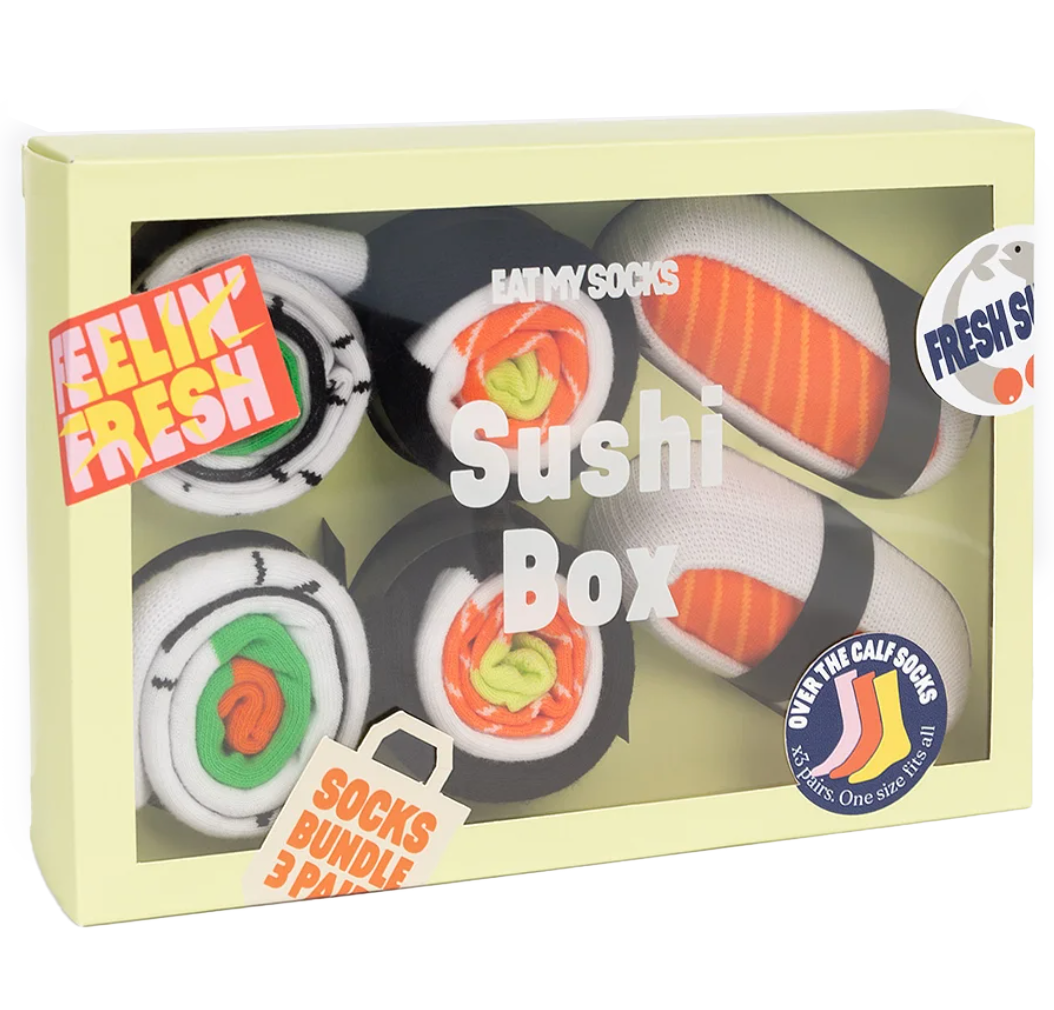 Eat My Socks – Sushi Box (3 pairs of Socks)