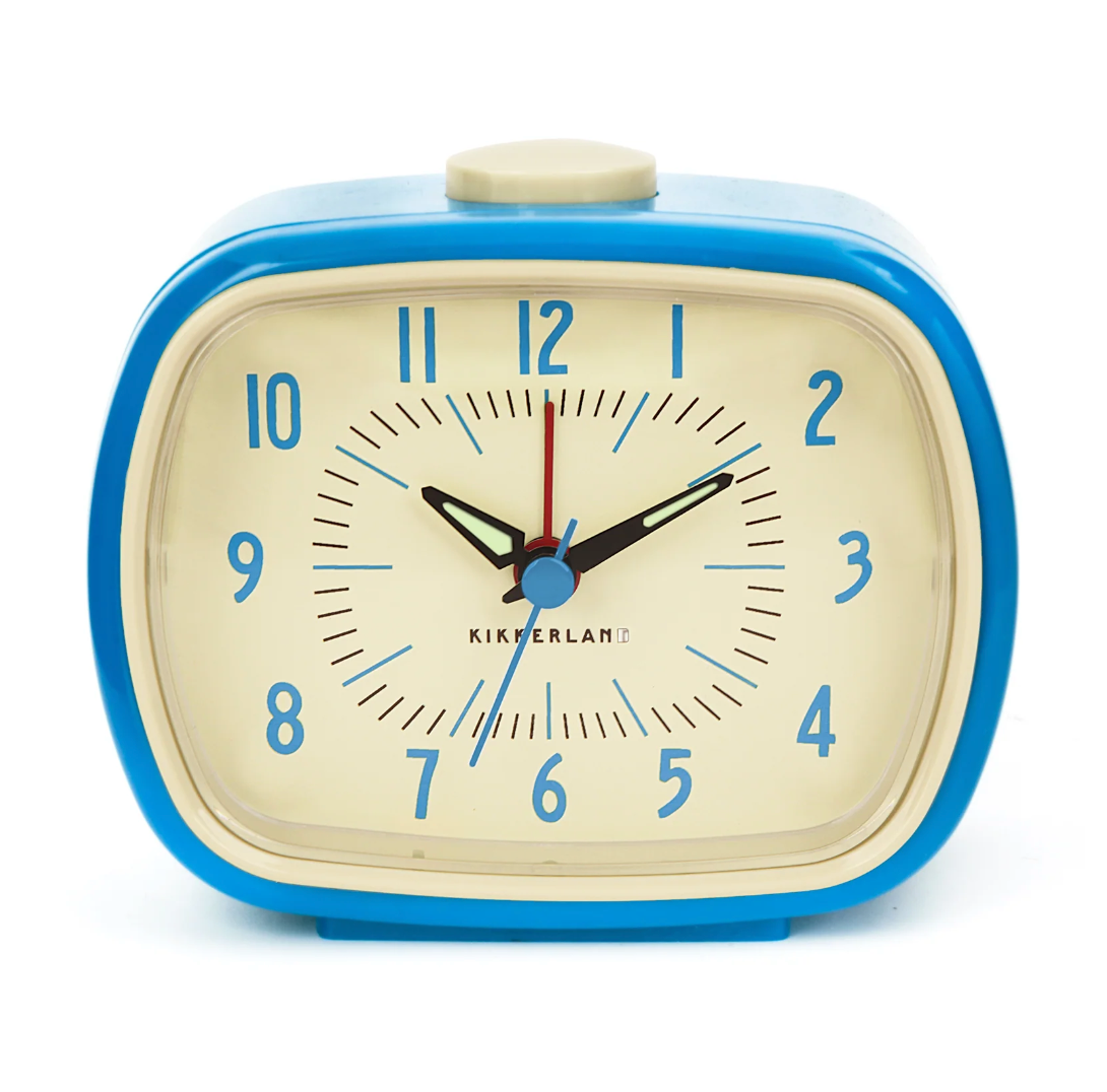 Kikkerland Retro Alarm Clock – Blue