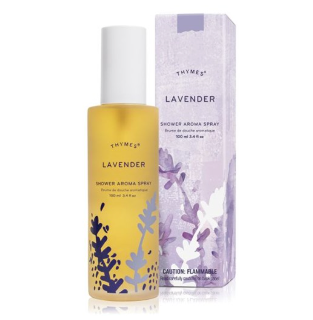Thymes Shower Aroma Spray –  3.4oz. – Lavender