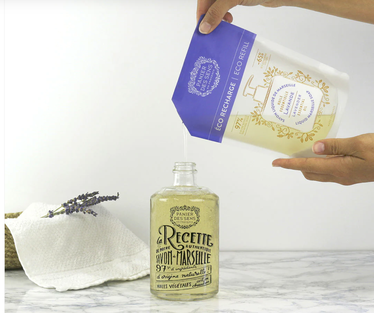 Panier Des Sens Liquid Marseille Soap Refill – Relaxing Lavender - 16.9oz