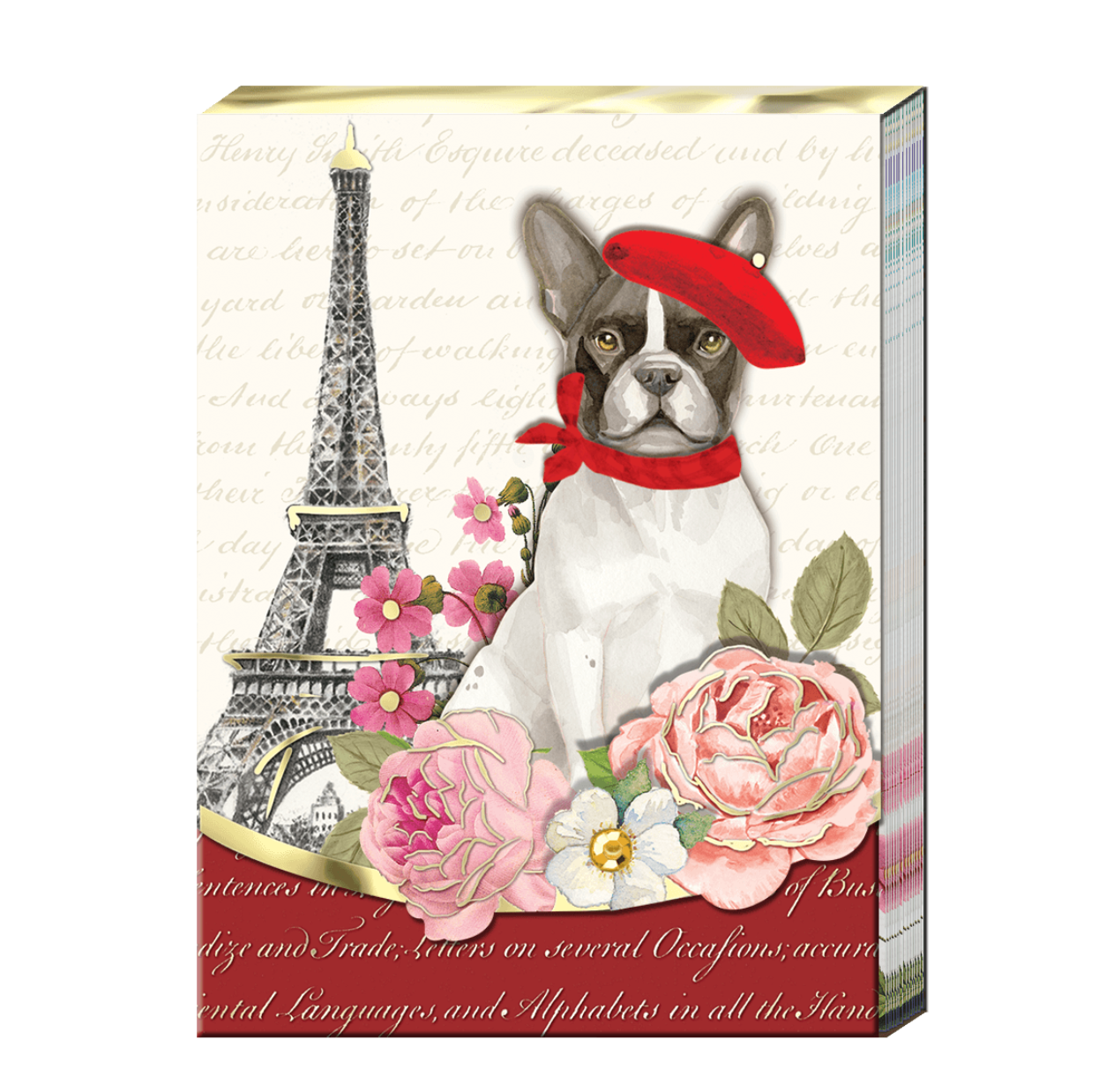 Posh Pet Magnetic Pocket Note Pad - French Bulldog