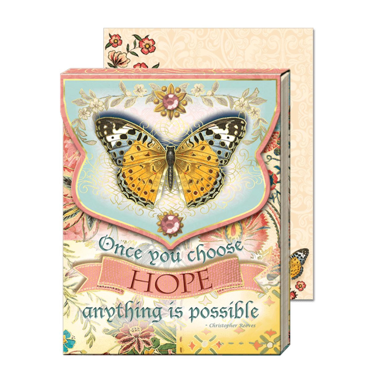 Inspirational Magnetic Pocket Note Pad - Hope Butterfly