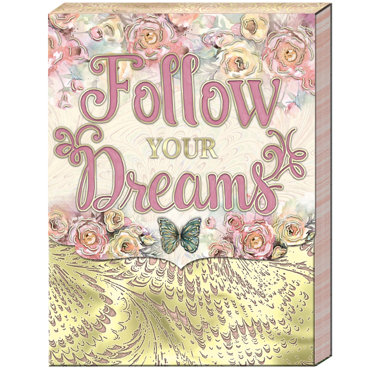 Inspirational Magnetic Pocket Note Pad - Follow Your Dreams