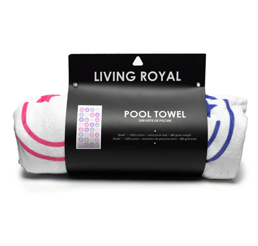 Living Royal Pool Towel – Color Smile – 30" x 60"