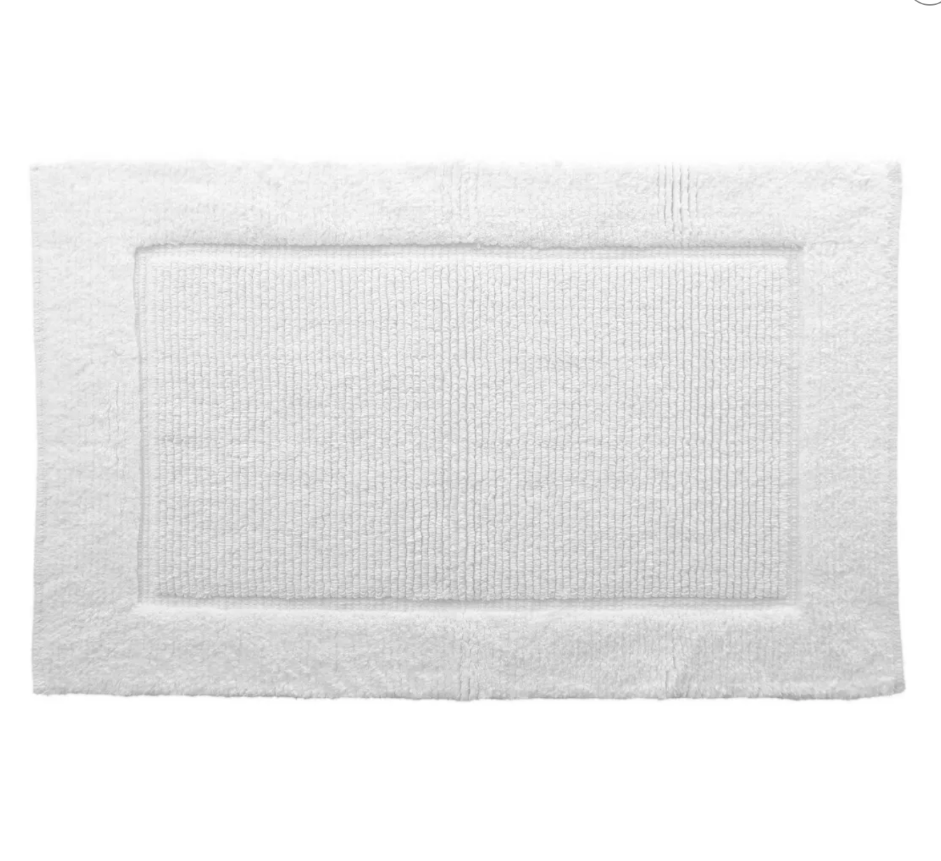 Moda Prima Super-Soft Cotton Bath Mat - 21" x 34" – White