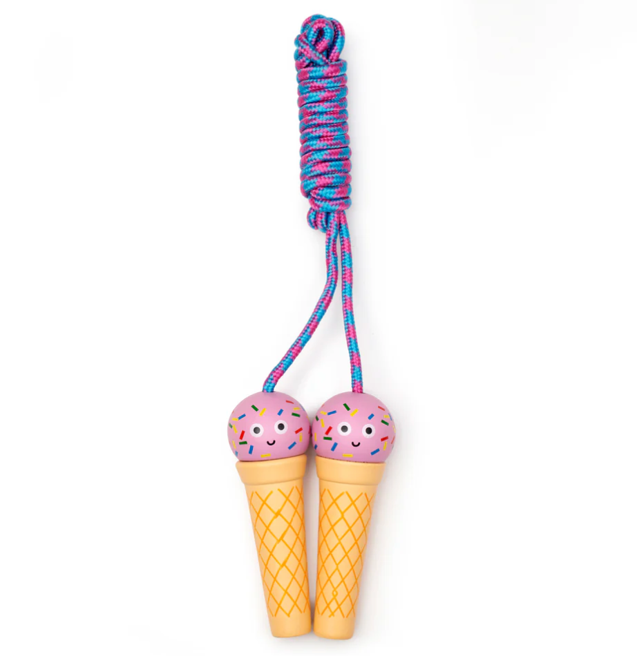 Double Scoops of Ice Cream Kids Jump Rope – 2.25" x 5"