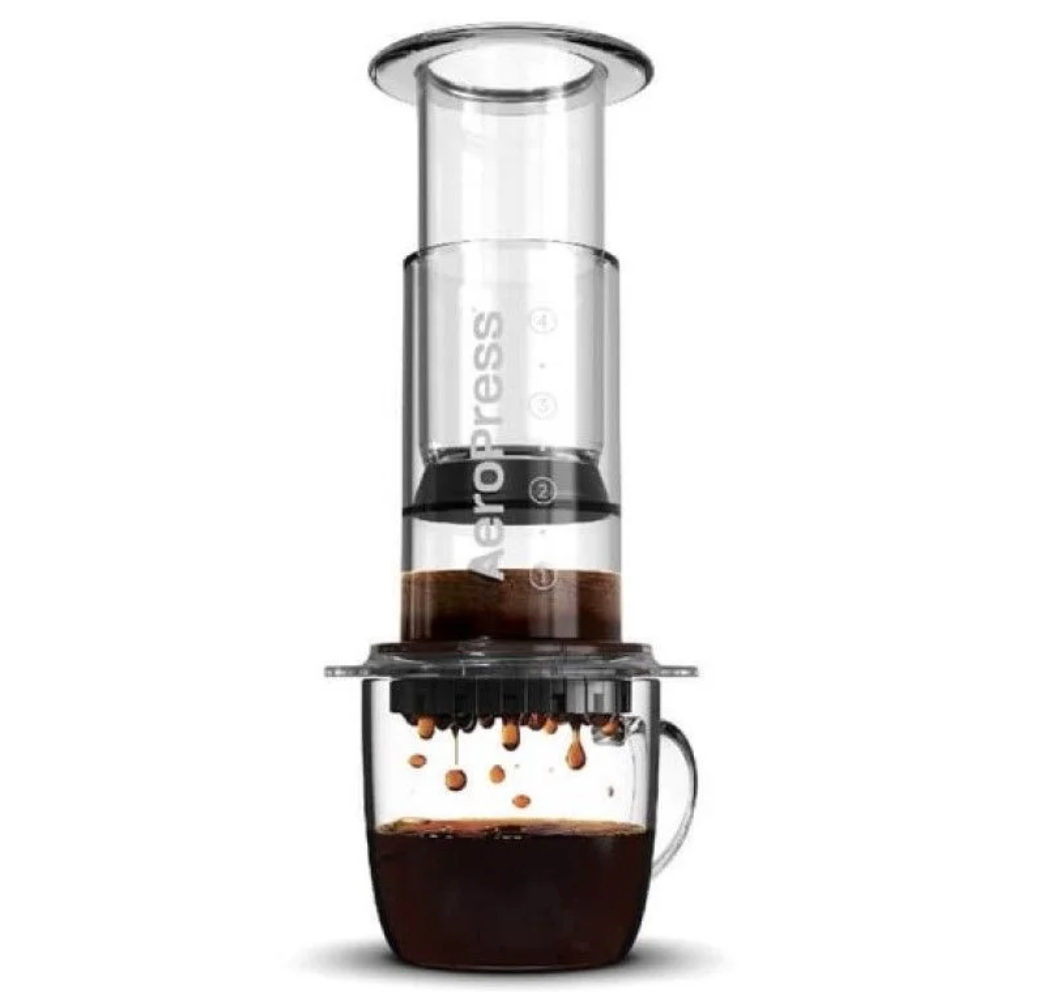 AeroPress Clear Coffee Press 3-in-1 Brew Technology – 10oz.