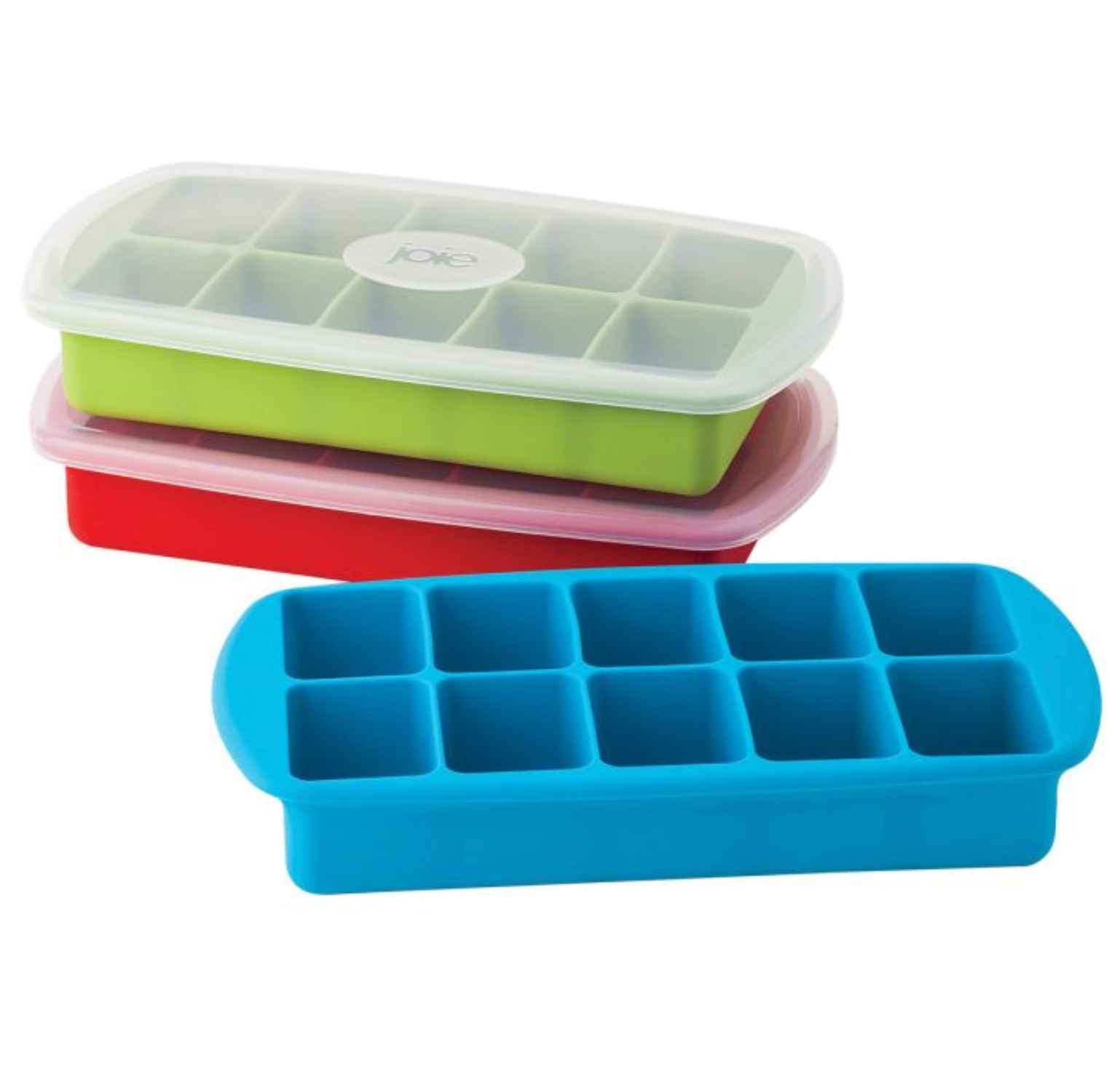 Joie Silicone 10 Slot Ice Cube Tray – Assorted Colors - SOLD INDIVIDUALLY