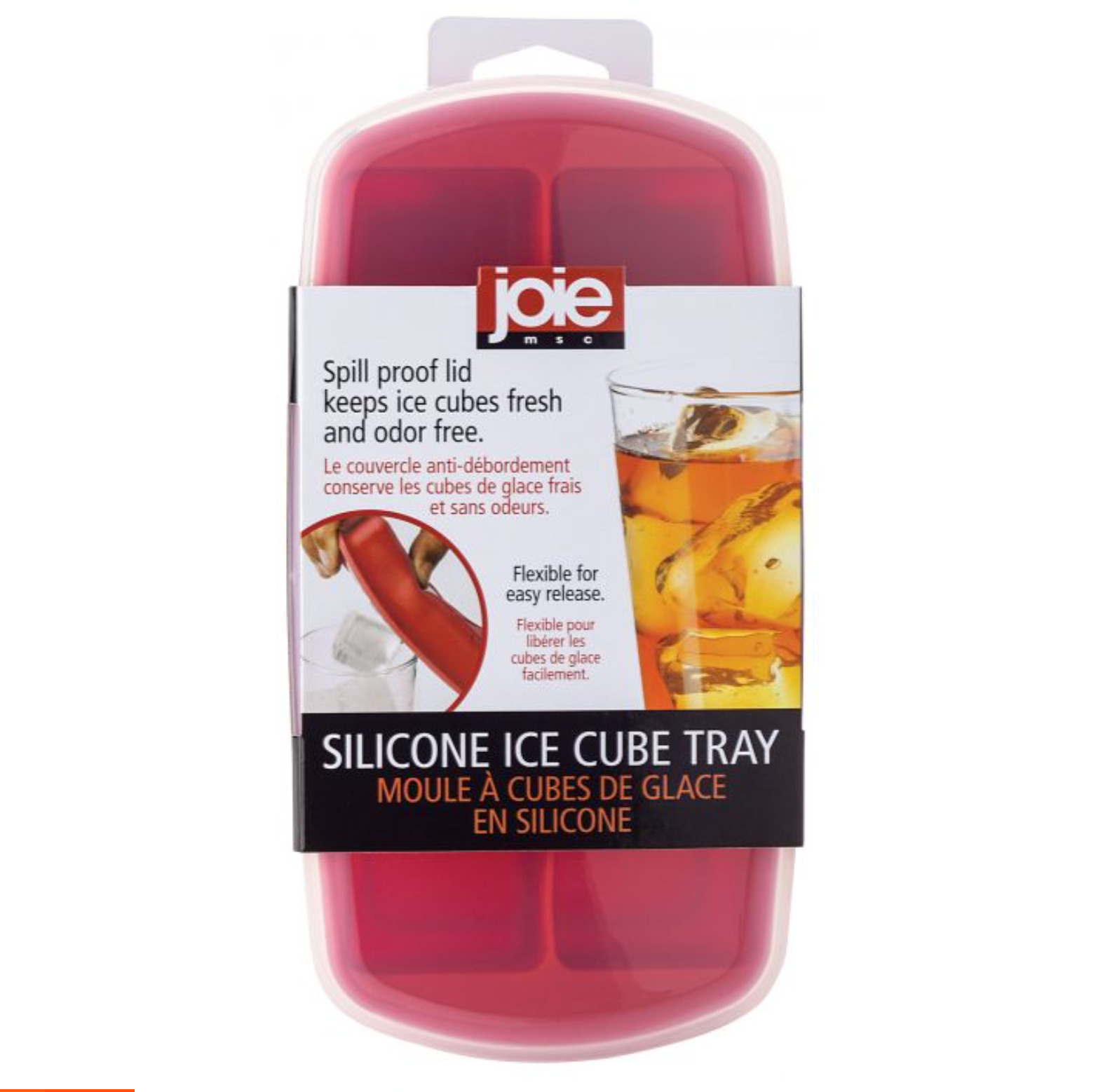 Joie Silicone 10 Slot Ice Cube Tray – Assorted Colors - SOLD INDIVIDUALLY