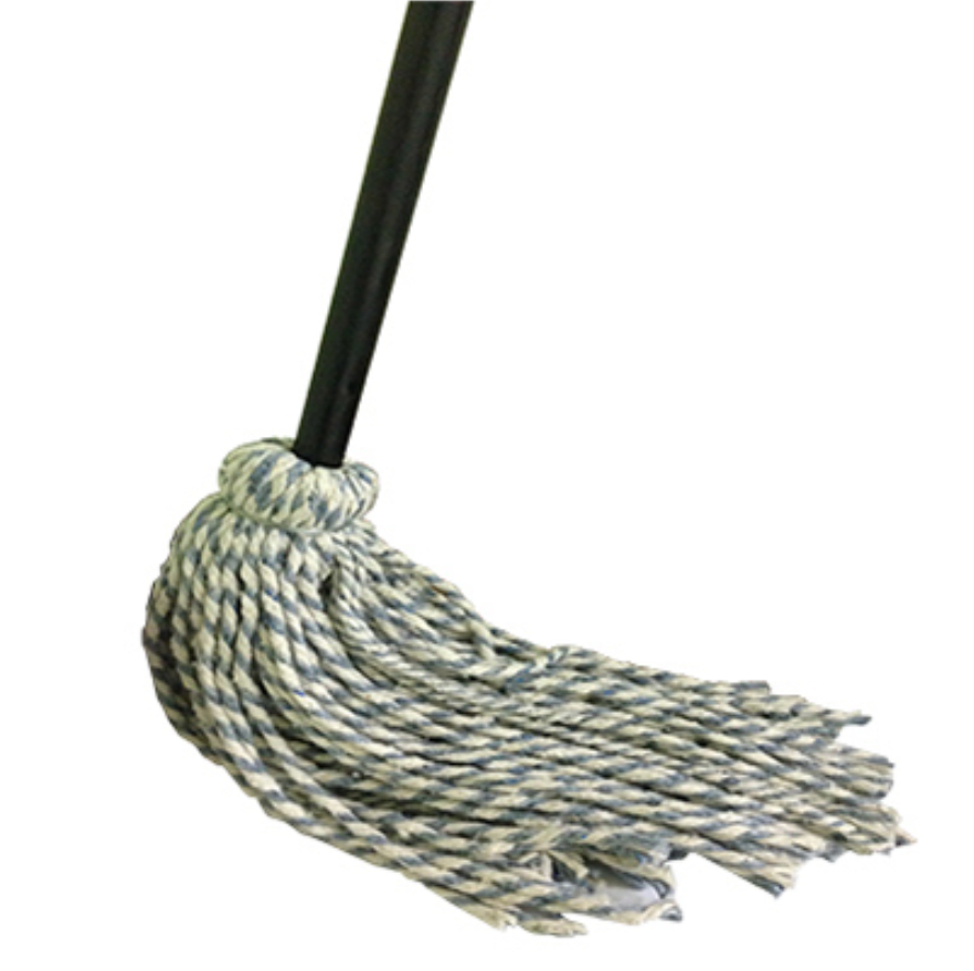 #16 Natural Yarn Cotton Wood Handle Deck String Mop – 48" – Green Seal Certified