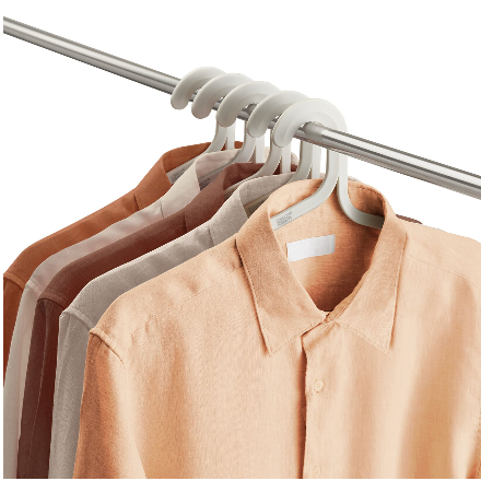 Joseph Joseph Orderly Anti-tangle Slim Clothes Hangers – Ecru – Set of 5