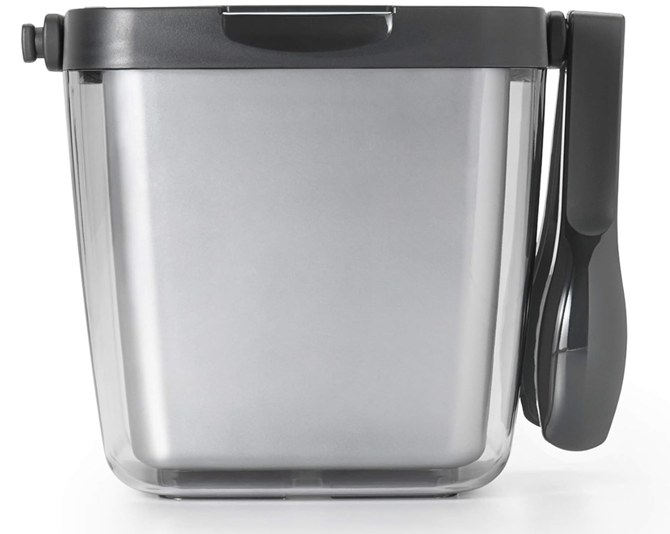 OXO Good Grips Double Wall Ice Bucket with Tongs and Garnish Tray – Grey