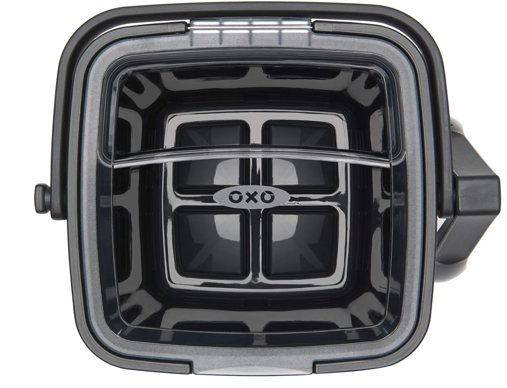 OXO Good Grips Double Wall Ice Bucket with Tongs and Garnish Tray – Grey