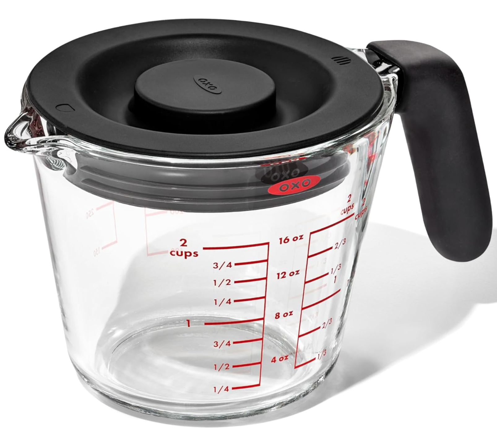 OXO Glass Measuring Cup With Lid- 2 Cup