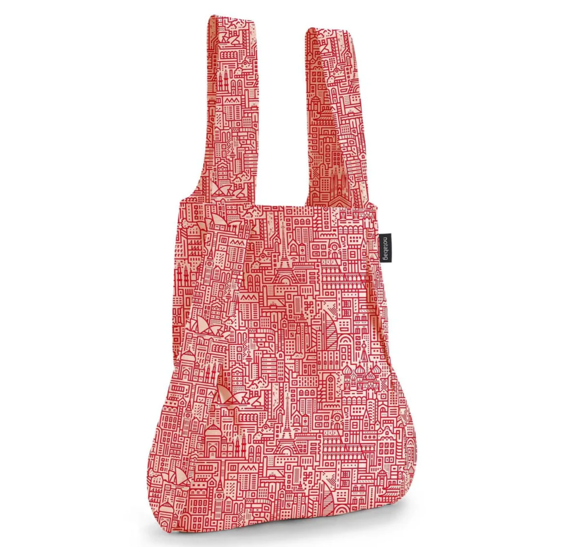 Notabag Recycled Convertible Tote Backpack – Rose/Red