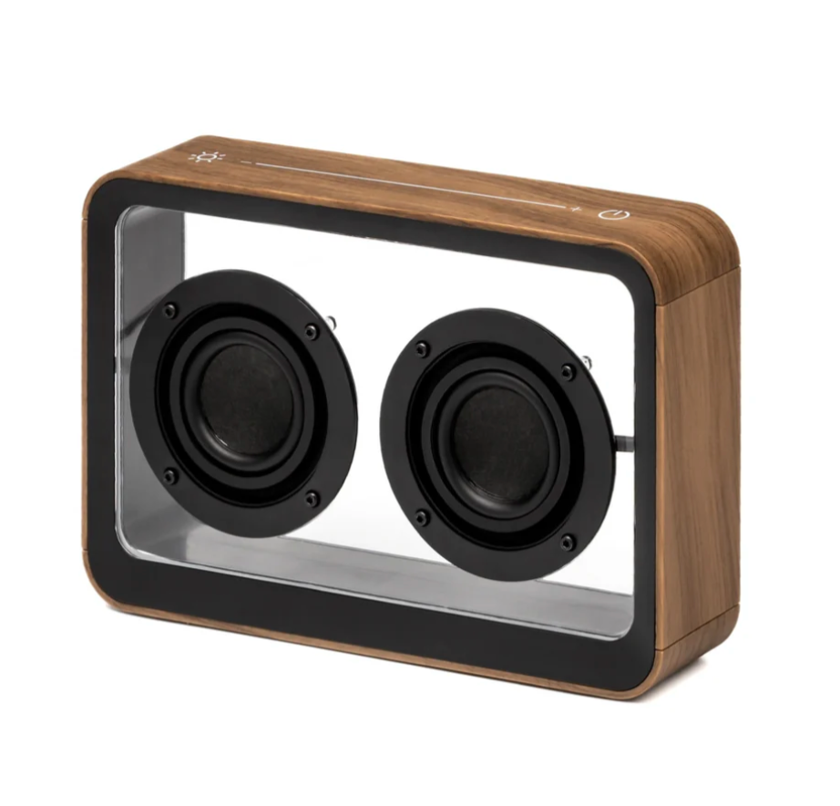 Gingko Mage See-Through Bluetooth Speaker – Walnut