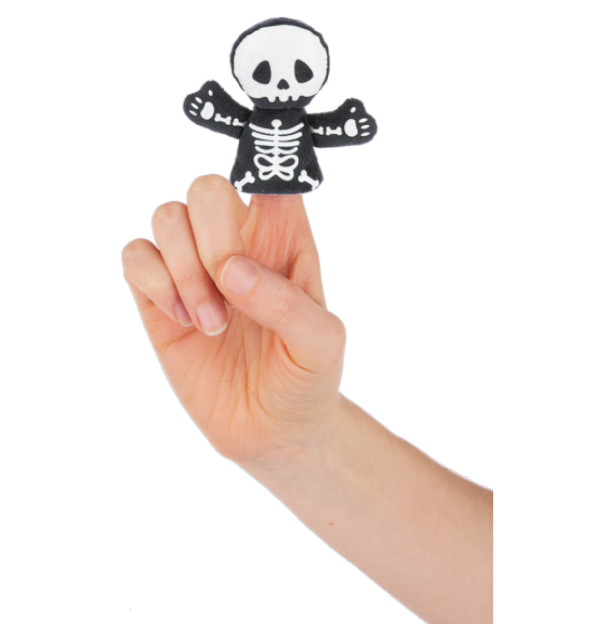 Glow-in-the-Dark Skeleton Finger Puppet