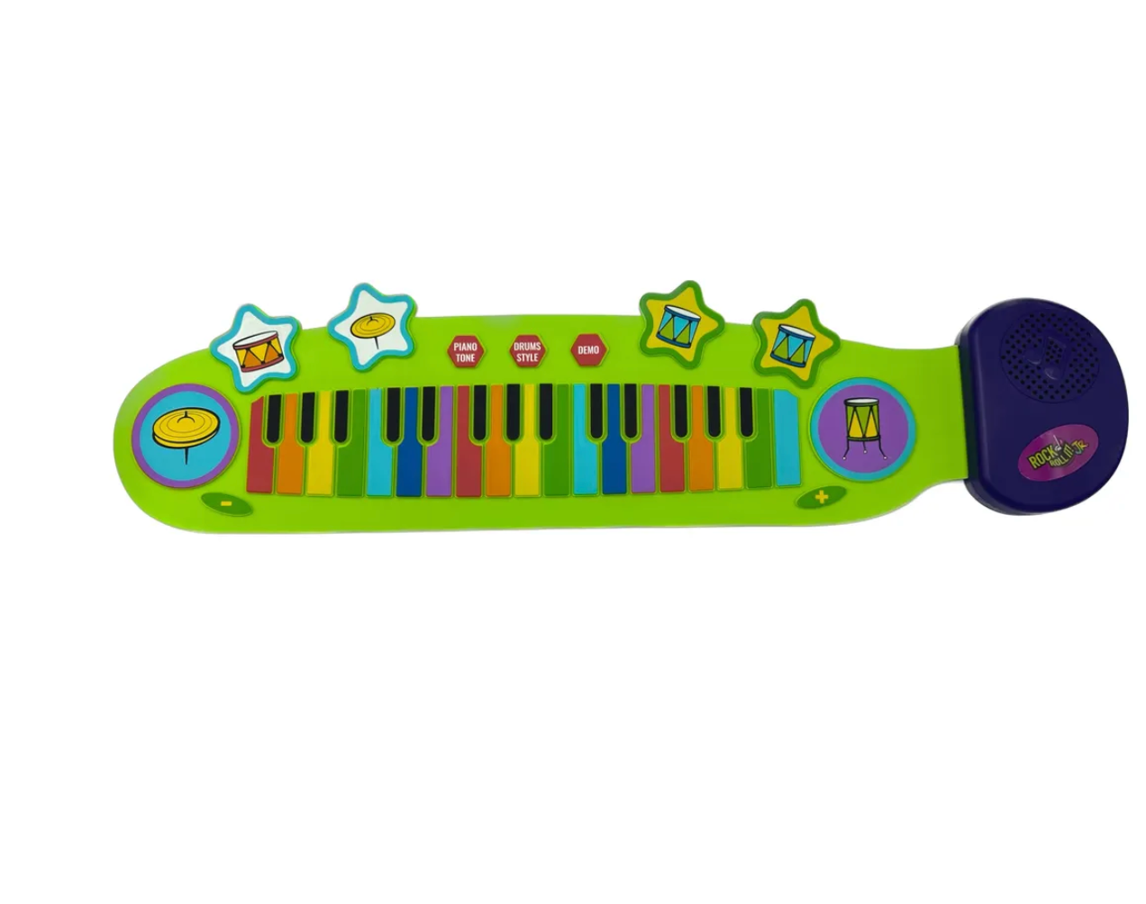 Rock & Roll It On the Go Piano and Drum Music Toy for Kids