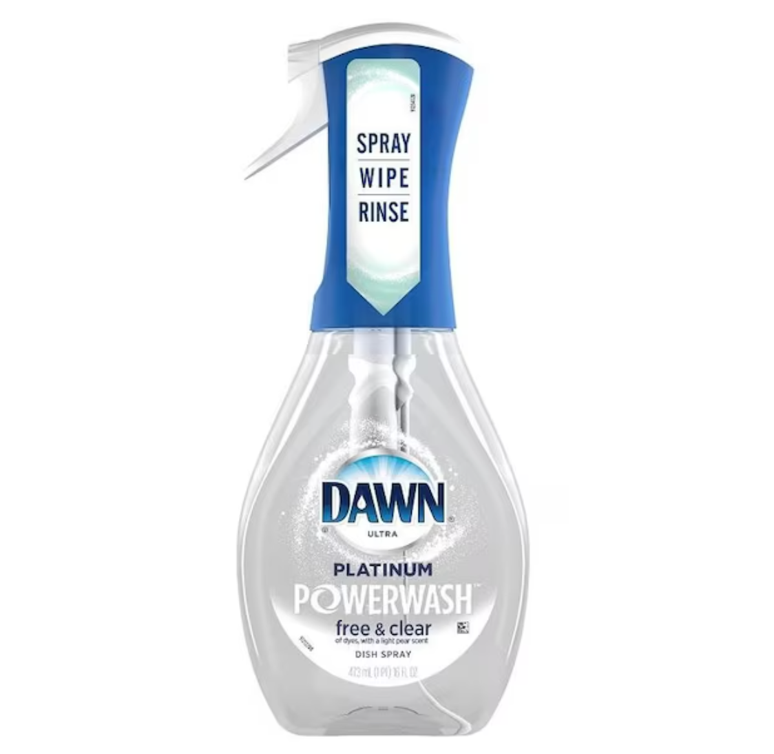 Dawn Platinum Dish Soap Spray Free and Clear Scent – 16 oz