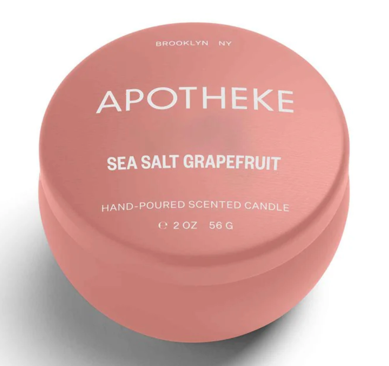 Apotheke Mini Candle Tin –  Sea Salt Grapefruit – 2oz