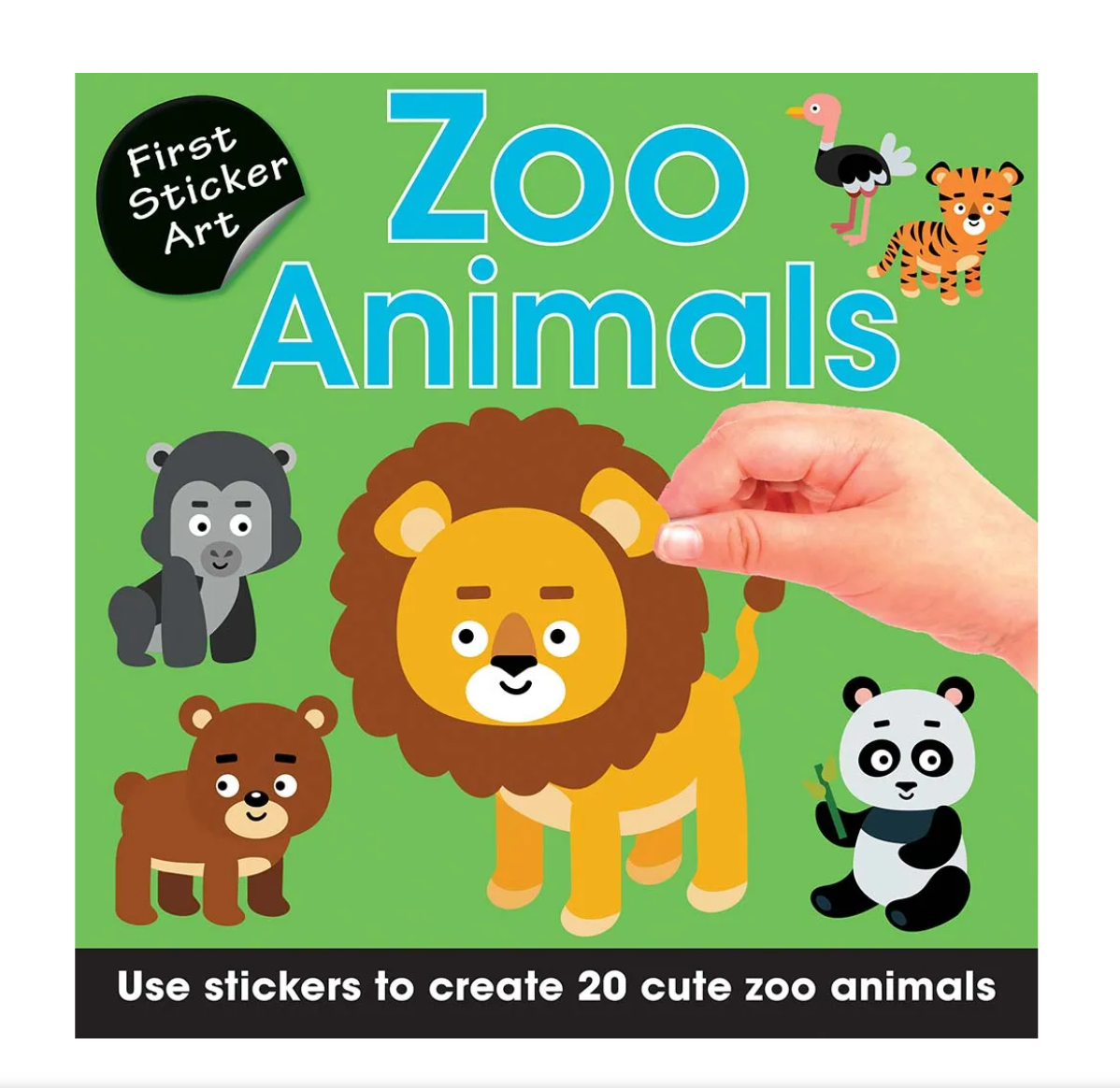 First Sticker Art Book For Kids – Zoo Animals