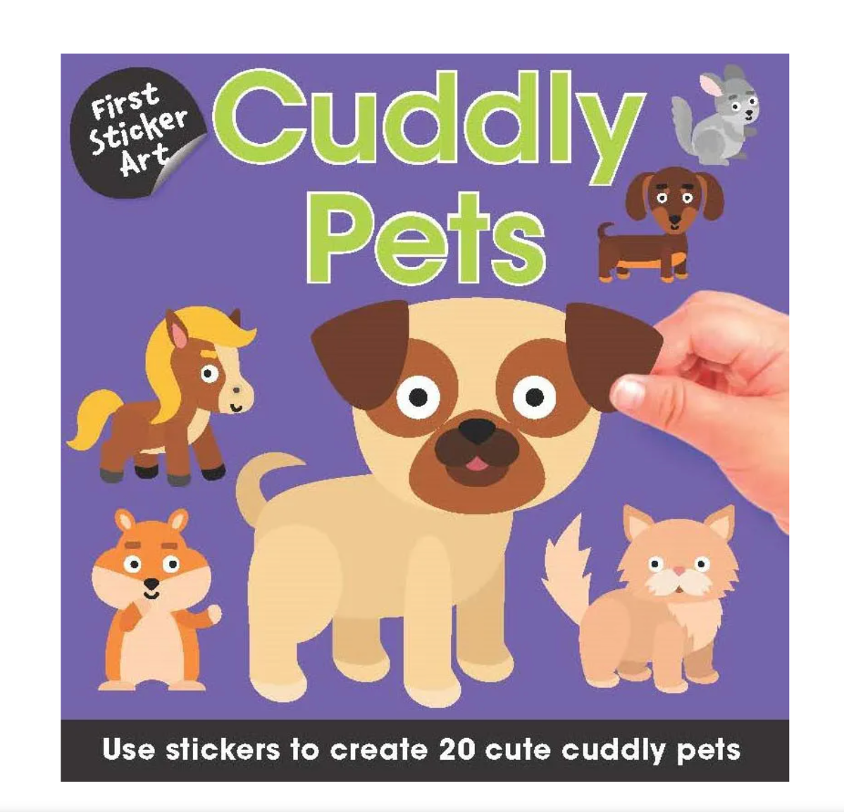 First Sticker Art Book For Kids – Cuddly Pets