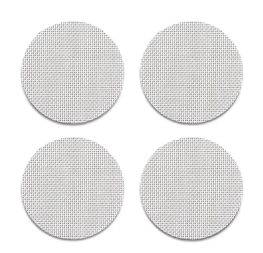 Chilewich Mini Basketweave Coasters - White – Set of 4