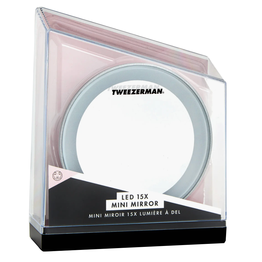 Tweezerman Deluxe Led 15X Mini Suction Mirror