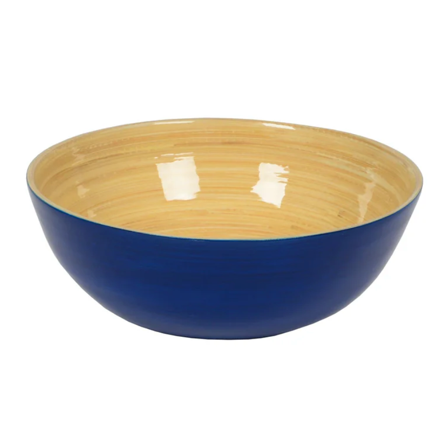 Bamboo Serving Bowl – Blue – 7"Dia. x 2.7"